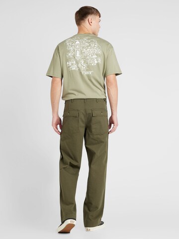 JACK & JONES Loosefit Hose 'BILL FATIGUE' in Grün