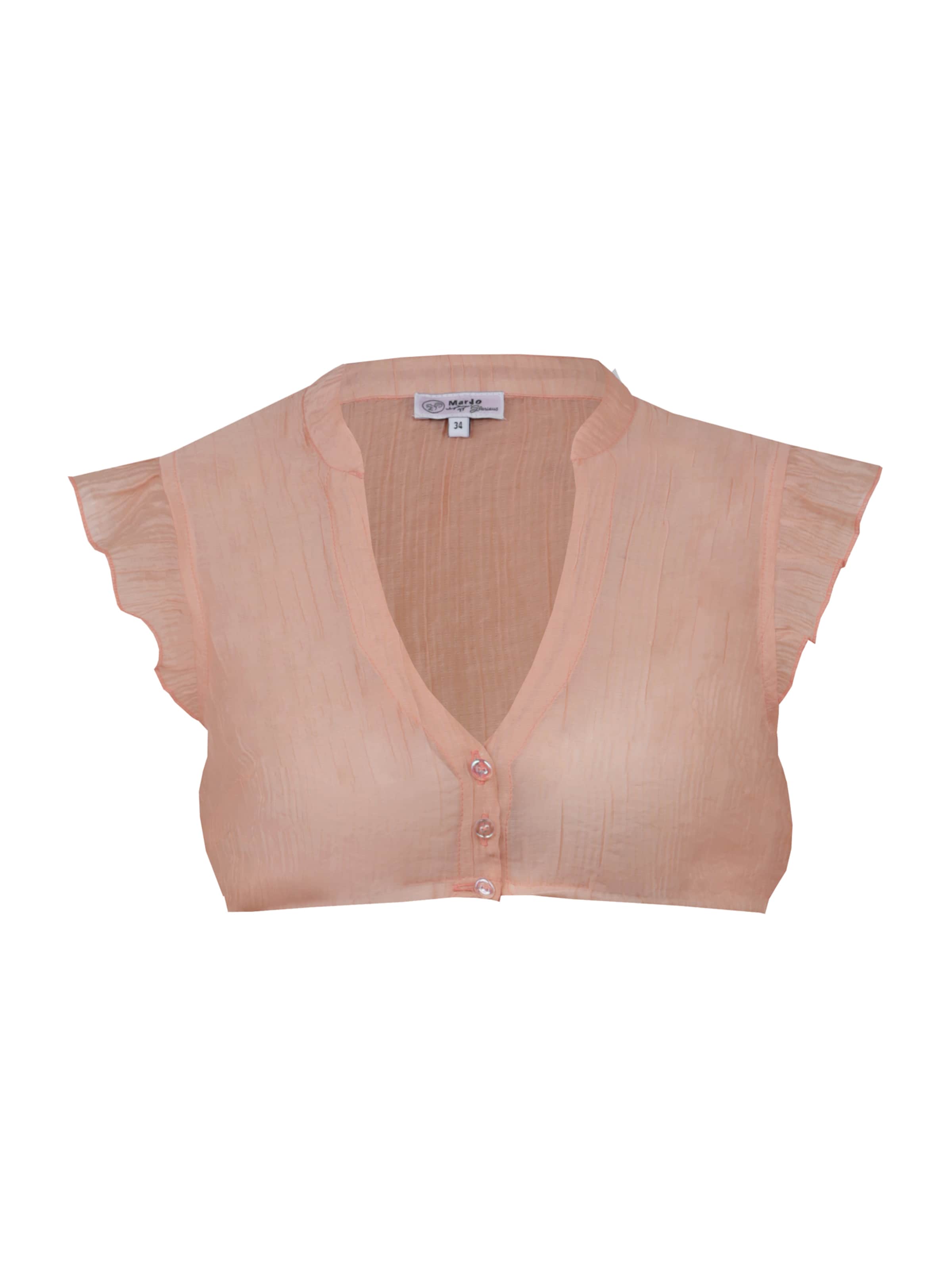 MARJO Блуза в традиционен стил 'Waldbrunn' в оранжево: отпред