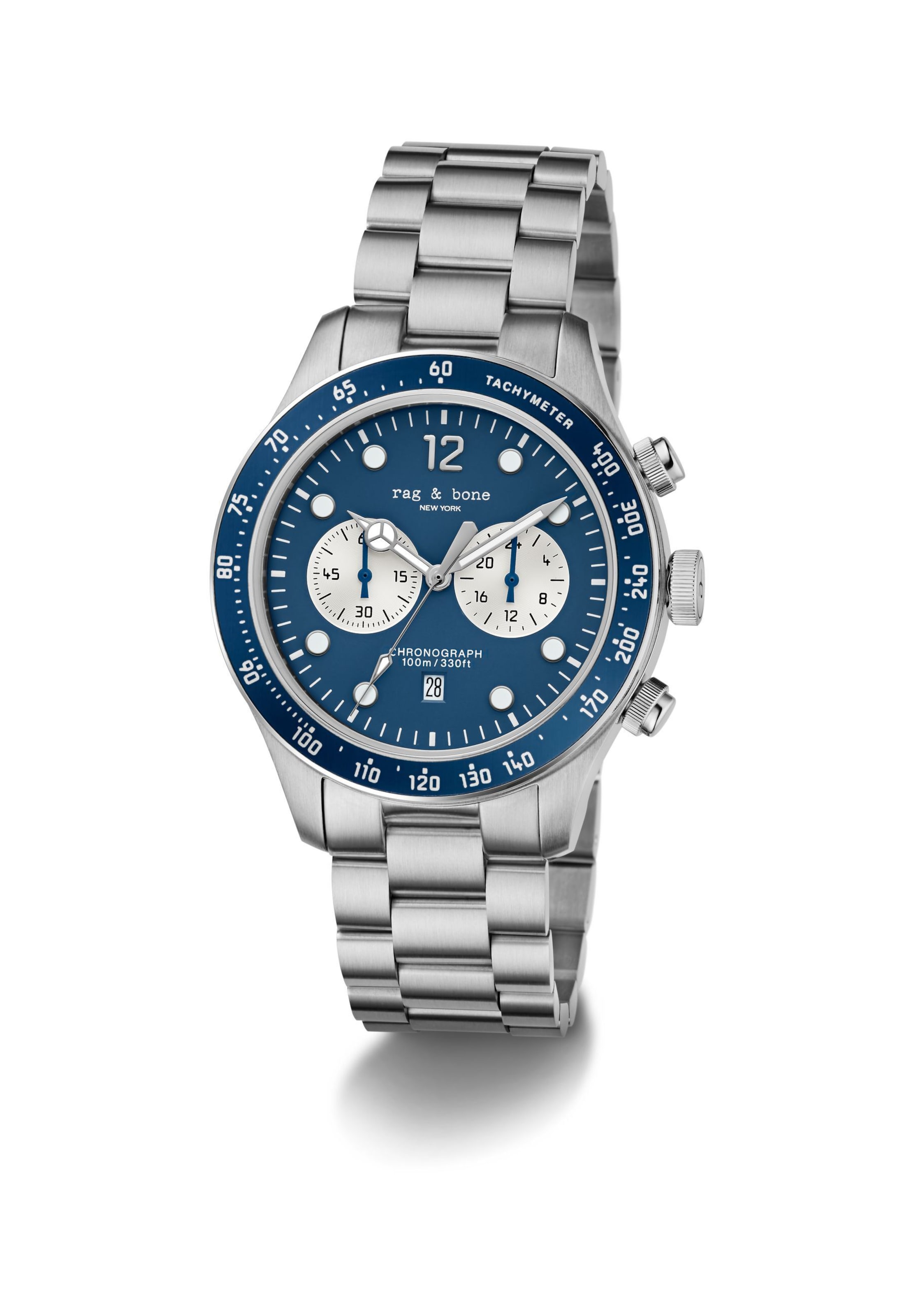 rag & bone Sports watch ' Reid  ' in Silver