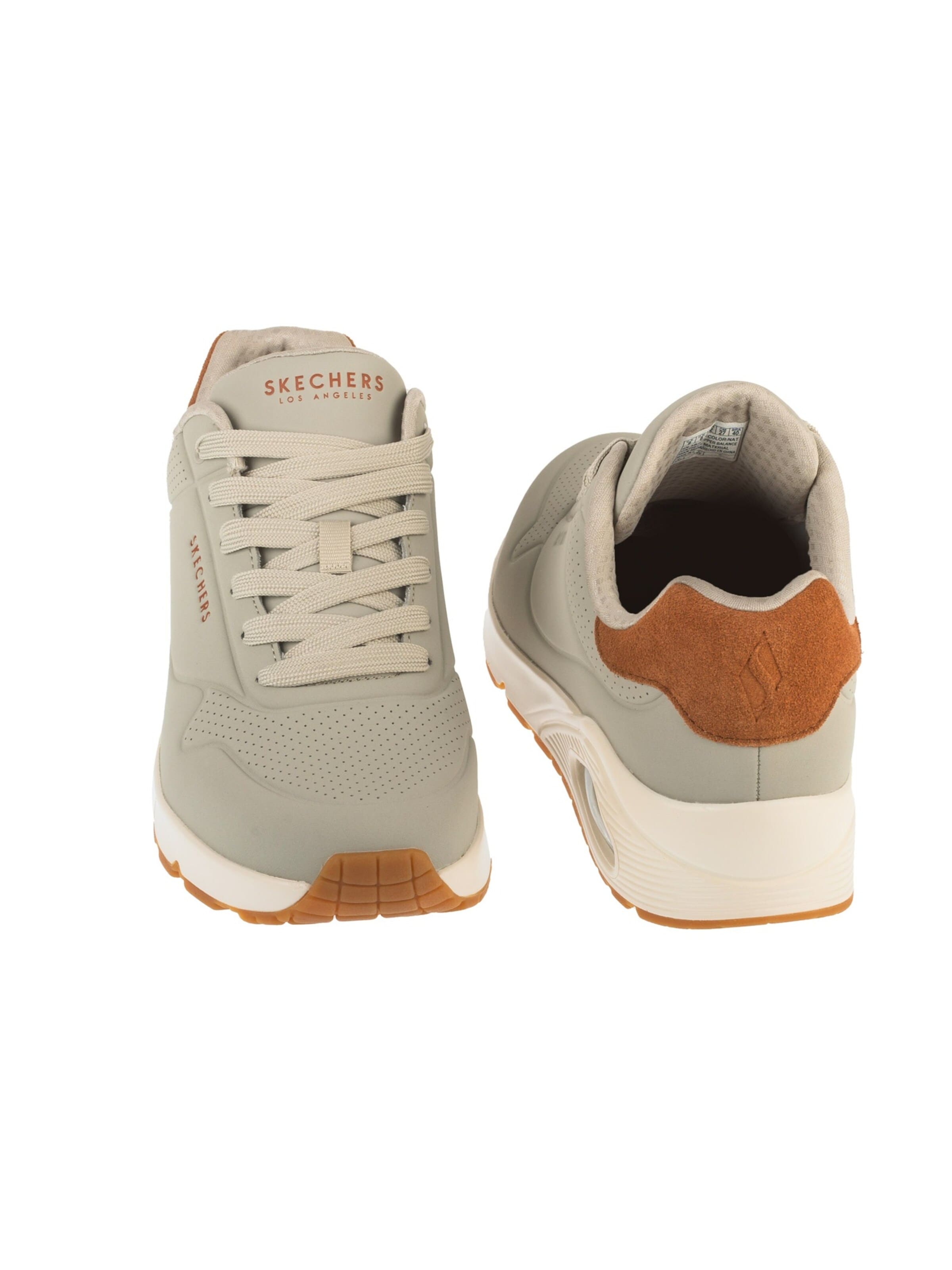 SKECHERS Sneakers laag 'Skechers Uno - Suited On Air' in Beige