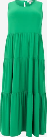 Yoek Dress in Green: front