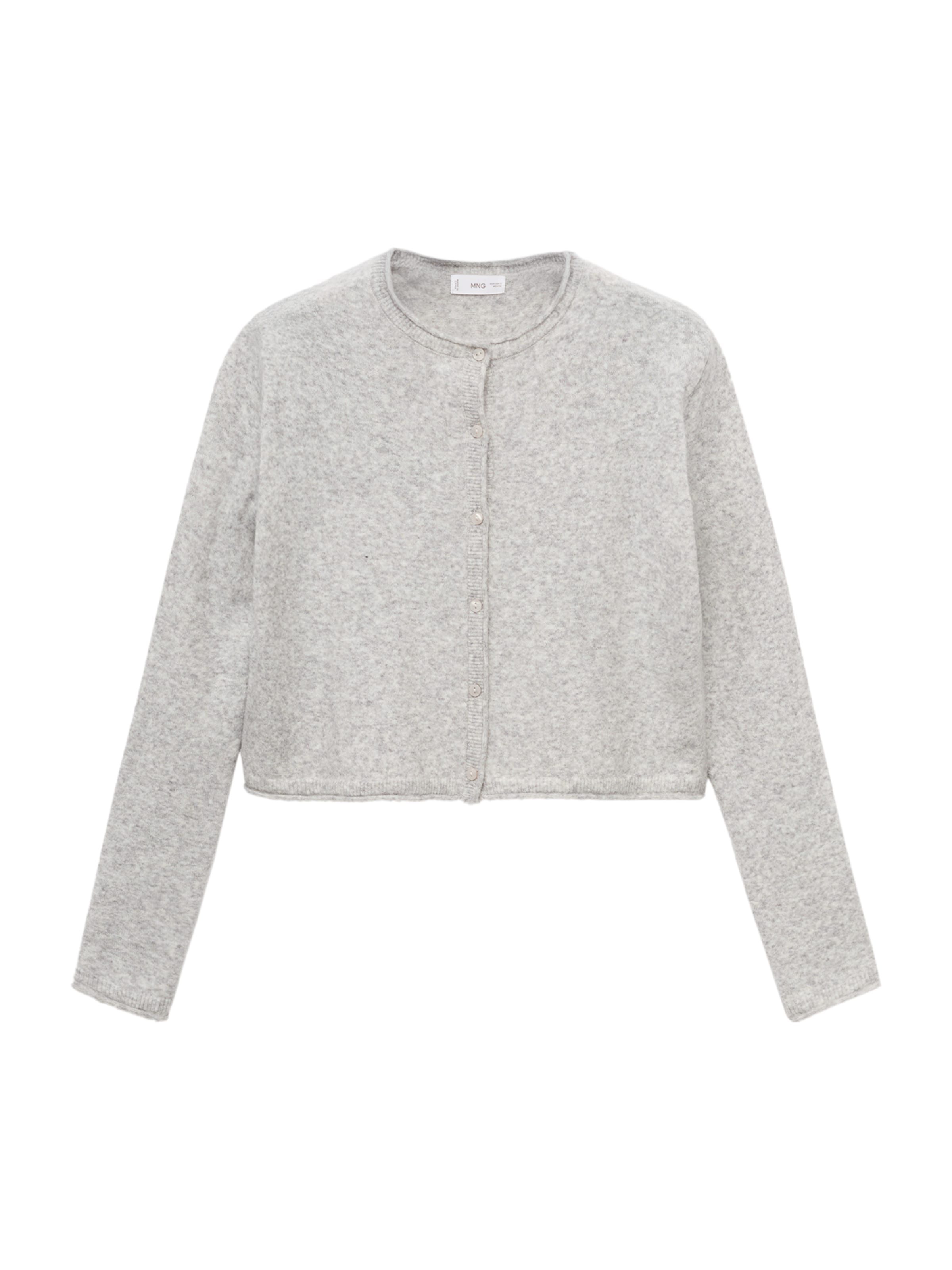 Cardigan 'Curly2g' MANGO TEEN en gris : devant