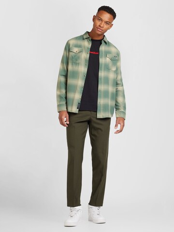 SELECTED HOMME - Tapered Calças com pregas 'SLHBLAKE' em verde