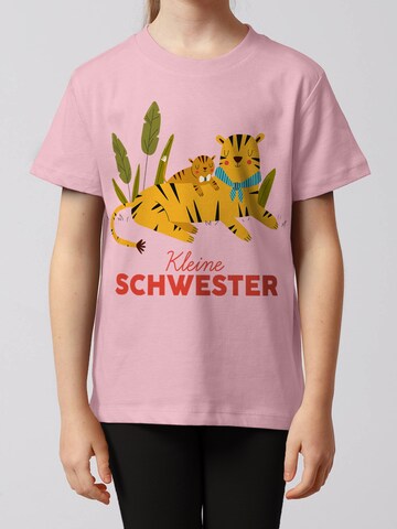 watabout.kids Shirt 'Tiger Kleine Schwester' in Roze