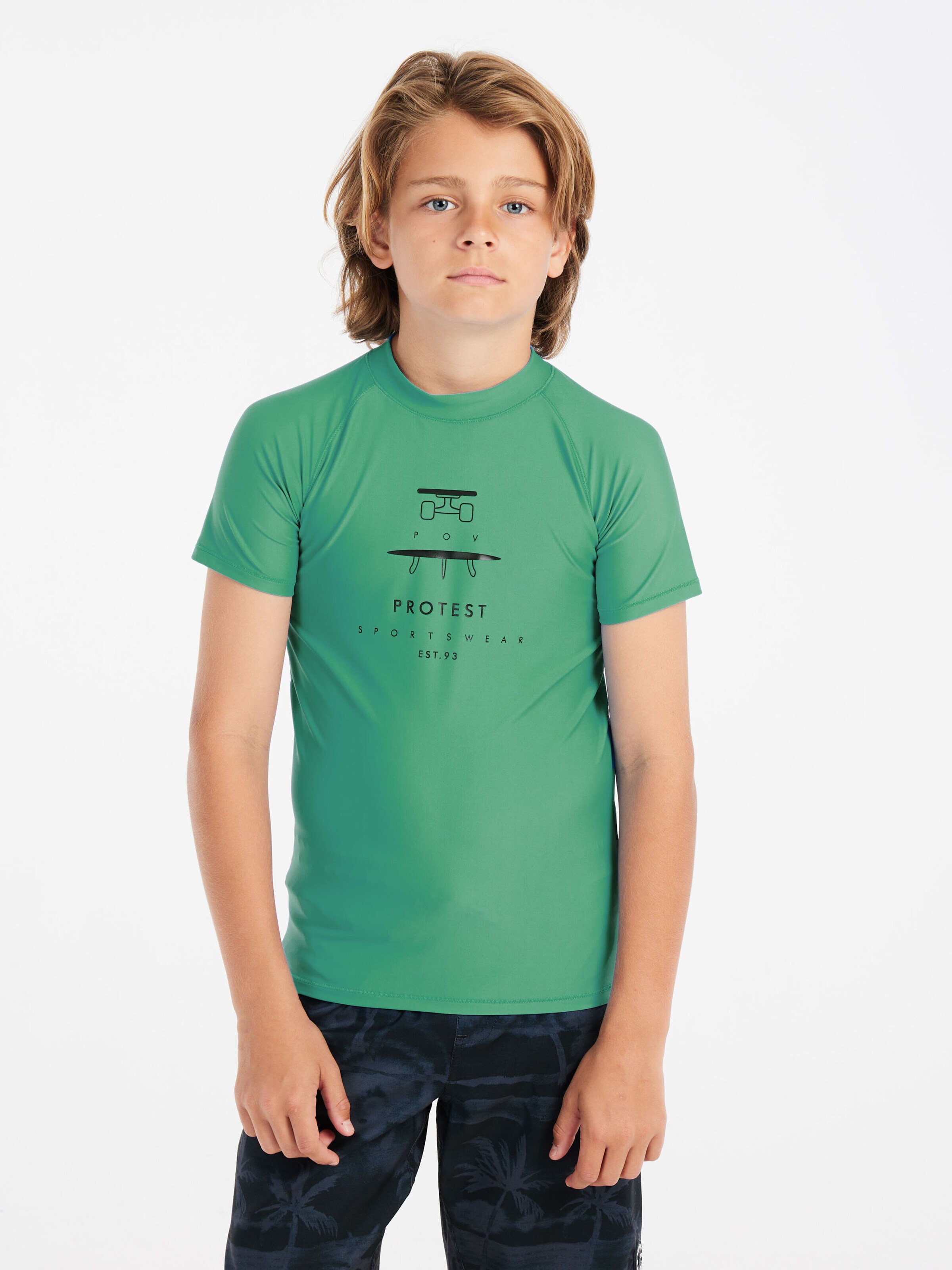 PROTEST Sports swimwear 'PRTEric JR' in Green: front