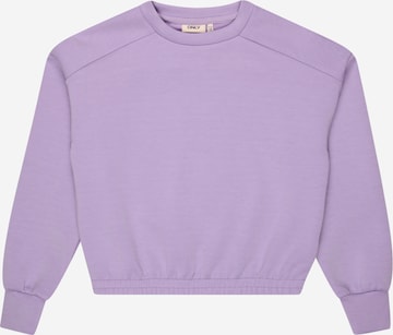 KIDS ONLY Sweatshirt i lila: framsida