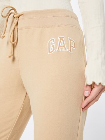 GAP Tapered Broek in Bruin