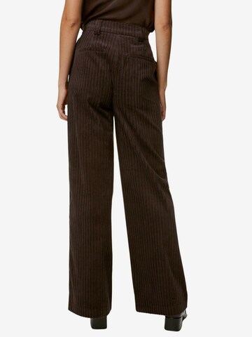 Wide Leg Pantalon Marks & Spencer en marron