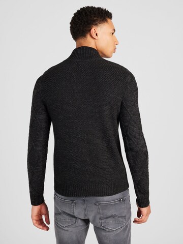 JACK & JONES Kampsun 'BLUJEAN', värv must