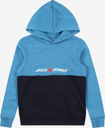 Jack & Jones Junior Sweatshirt 'Corps' i blå: framsida