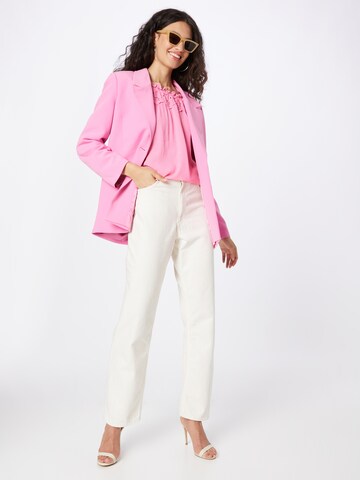 Cream Blouse 'Bea' in Pink