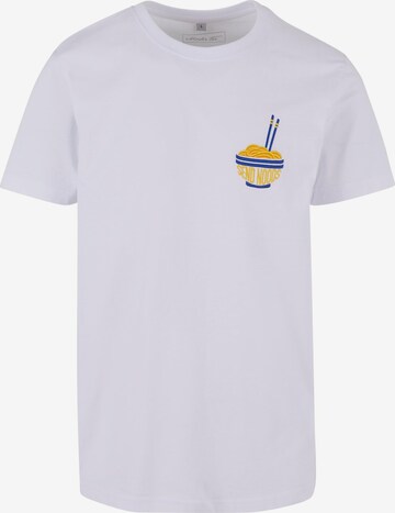 T-Shirt 'Send Noods' Mister Tee en blanc : devant