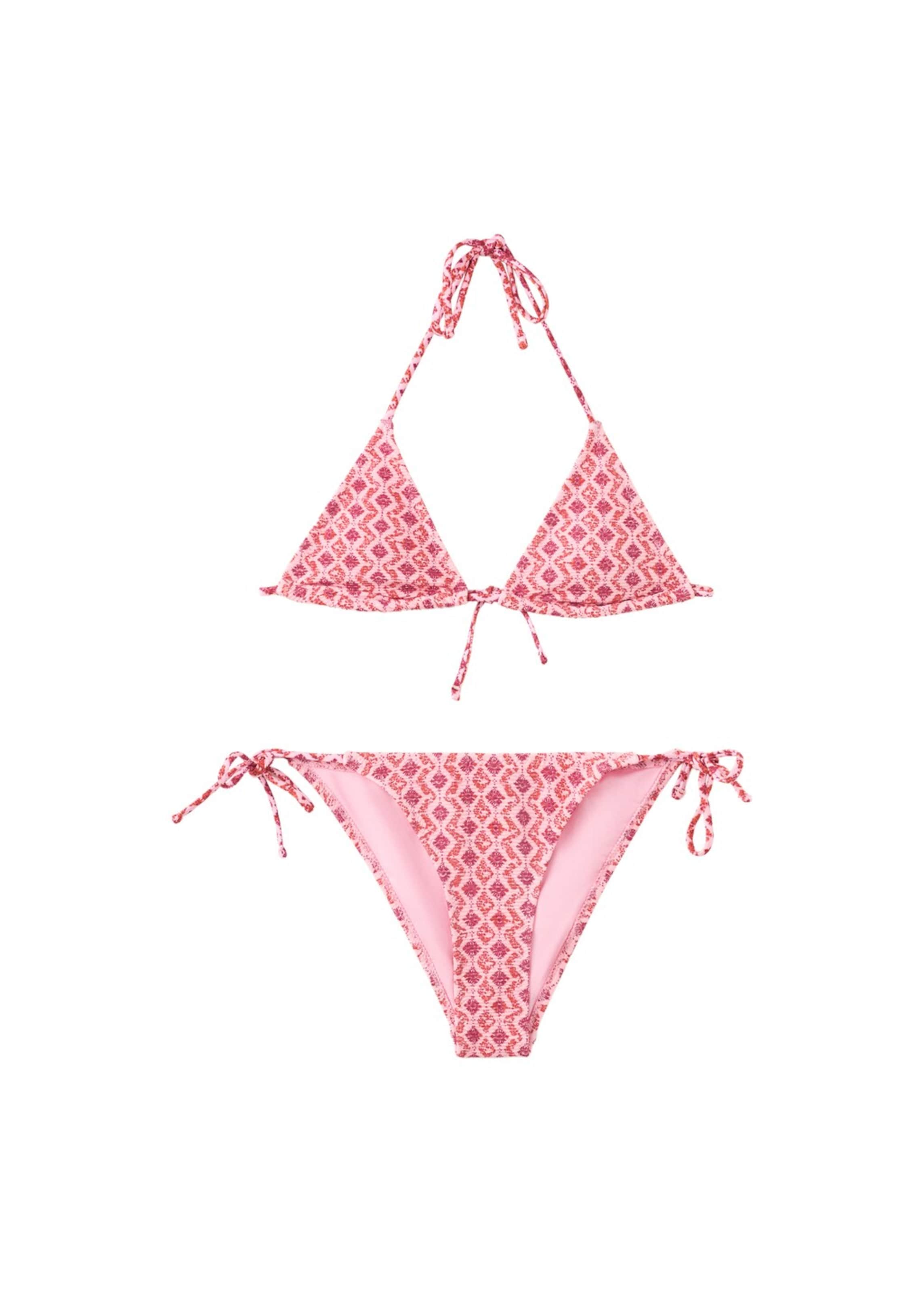 MANGO TEEN Triangle Bikini 'Ariel' in Pink: front