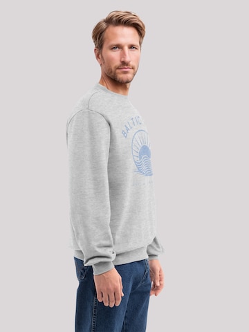 Sweat-shirt 'Baltic Sea Knut und Jan' F4NT4STIC en gris