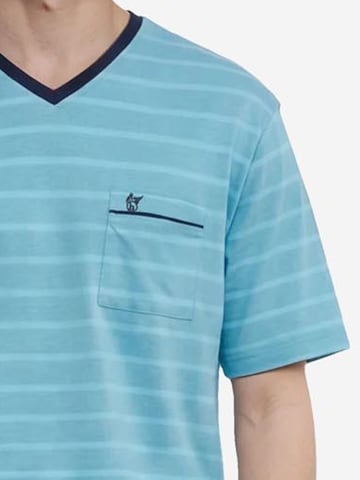 HAJO Short Pajamas 'Klima Light' in Blue