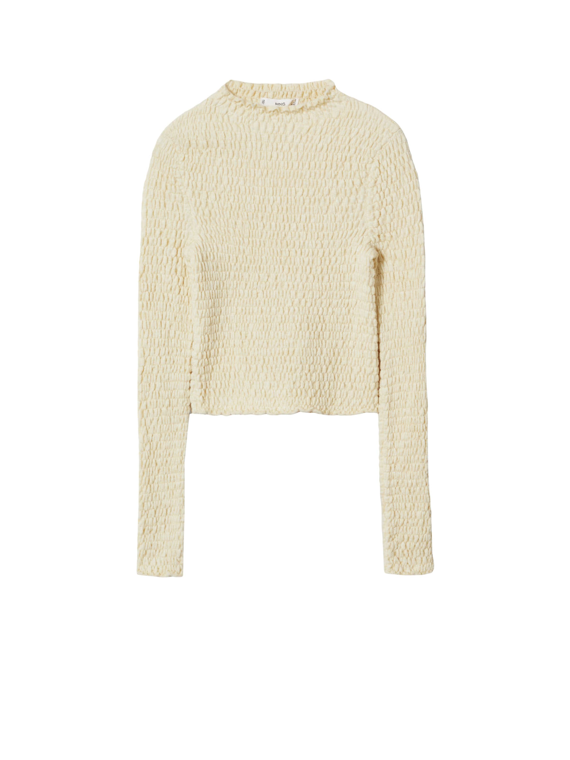 MANGO Pullover 'Elif' in Beige: Vorderseite