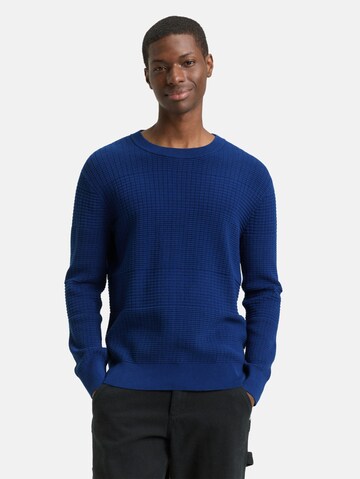 TOM TAILOR DENIM Sweater in Blue: front