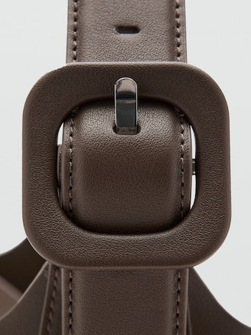 MANGO Torba za čez ramo 'Winnie' | rjava barva