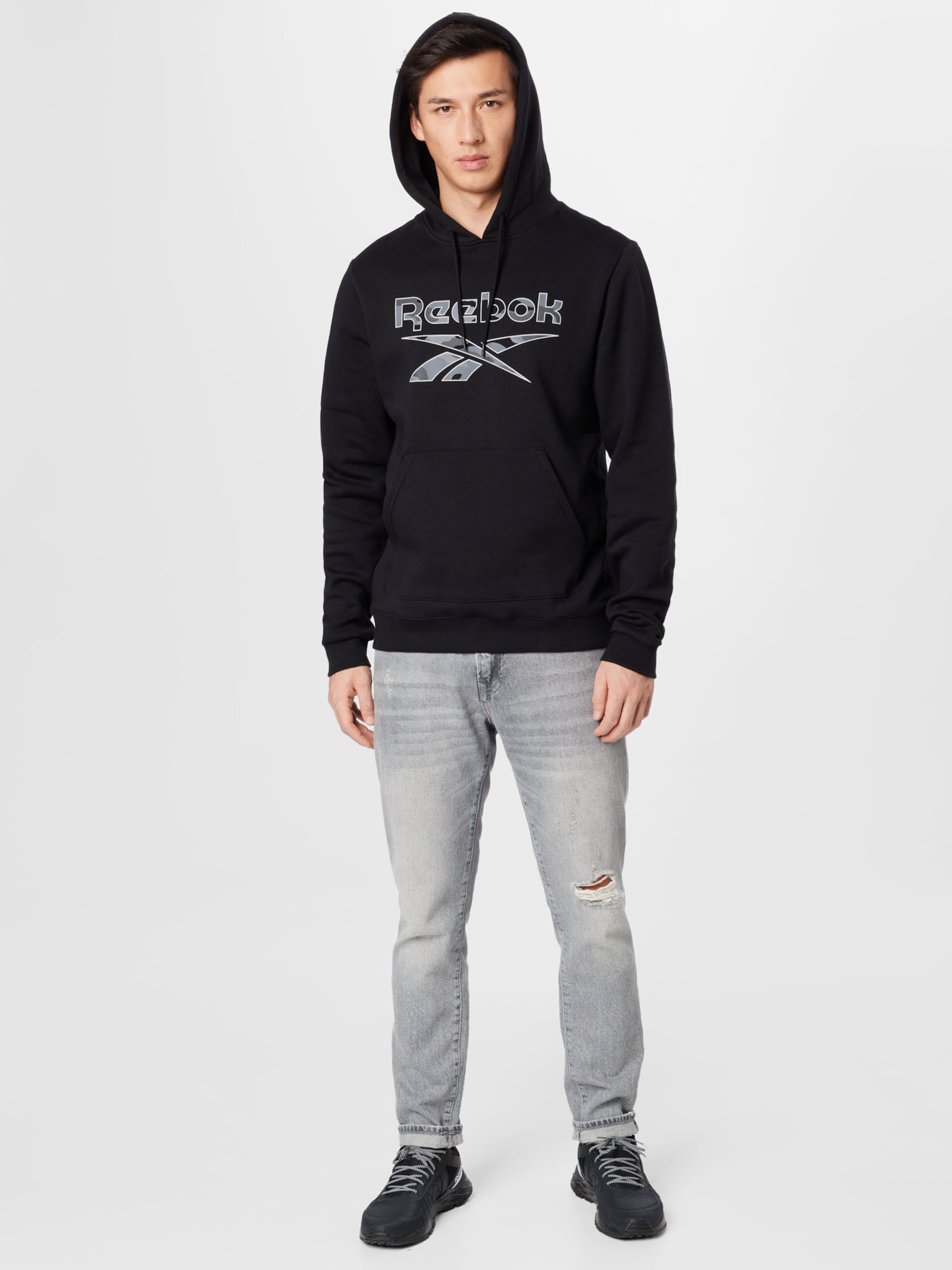 Männer Sportarten Reebok Sport Sportsweatshirt 'Identity' in Schwarz - CZ32123 Männer Sportarten Reebok Sport Sportsweatshirt 'Identity' in Schwarz - CZ32123