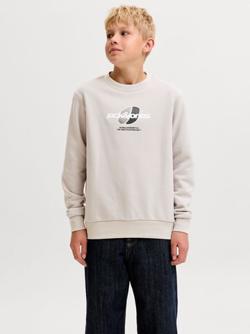 Jack & Jones Junior Sweatshirt 'JCOClub Branding' in Beige: front