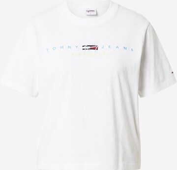 T-shirt Tommy Jeans en blanc : devant