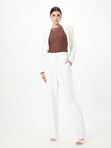 COMMA Wide leg Pantalon in Wit