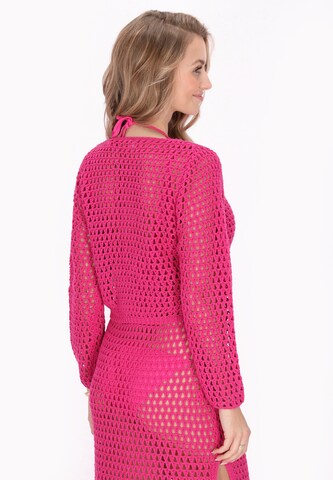 Cardigan IZIA en rose