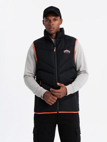 Ombre Bodywarmer in Zwart: voorkant