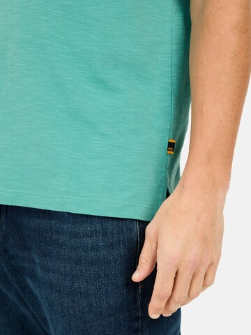 CAMEL ACTIVE Kurzarm Poloshirt aus Organic Cotton in Grün