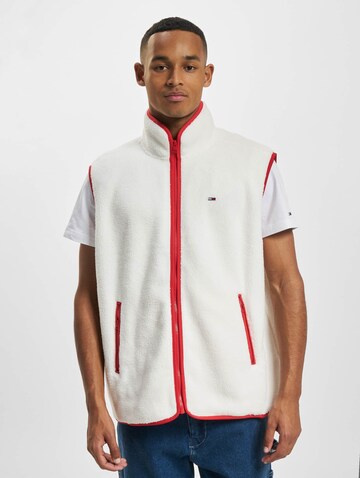 Gilet Tommy Jeans en blanc : devant