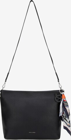Borsa a spalla 'Borsa Hobo David Jones con Foulard Multicolore e Charm' di David Jones in nero: frontale