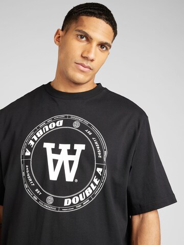 WOOD WOOD - Camiseta 'Tirewall' en negro