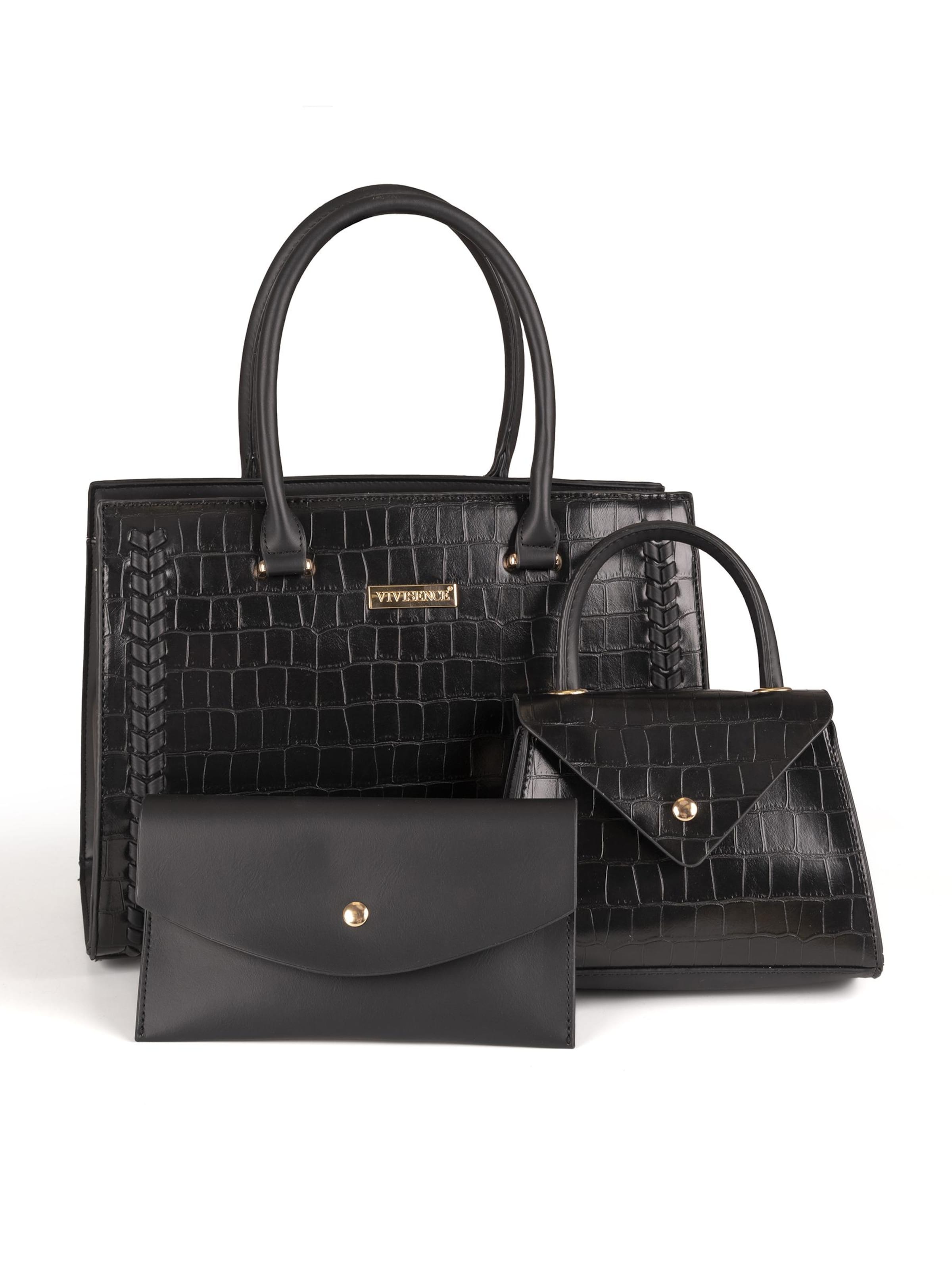 Sacs à main 'T0011' Vivisence en noir : devant