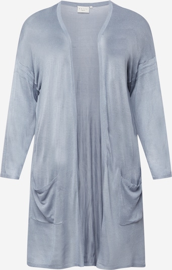 KAFFE CURVE Gebreid vest 'Sandy' in de kleur Smoky blue, Productweergave