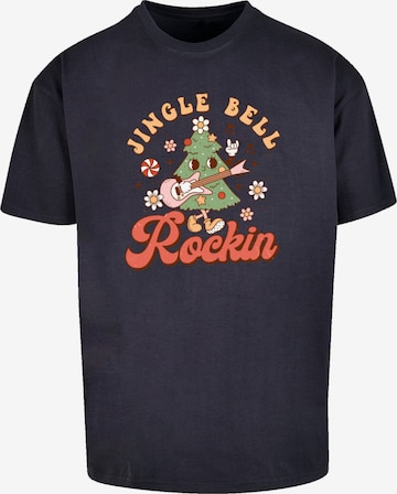 F4NT4STIC Shirt 'Jingle Bell Rockin Christmas' in Blue: front