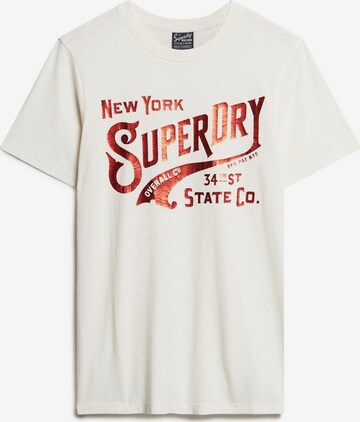 T-Shirt Superdry en blanc : devant