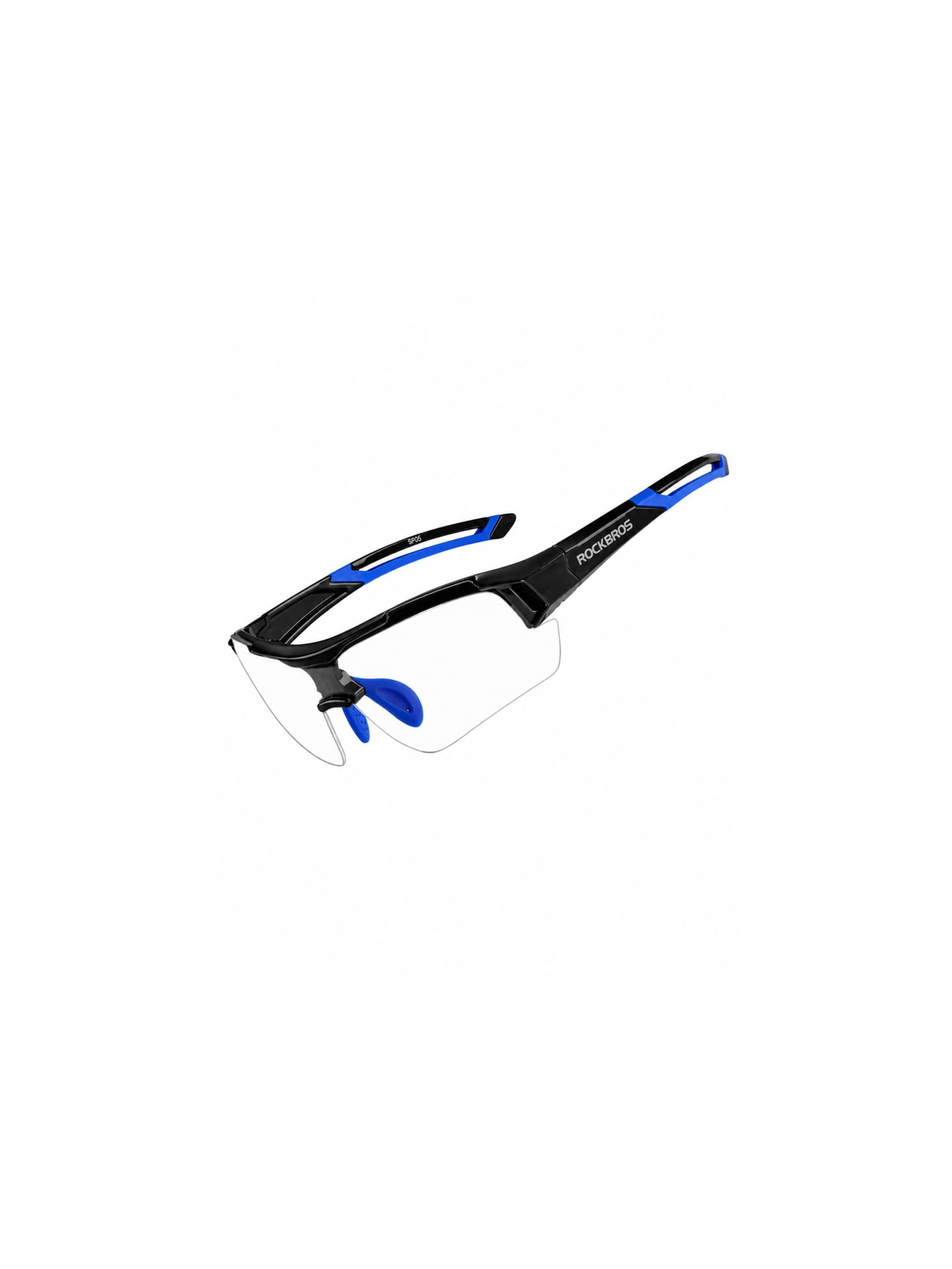 ROCKBROS Sports Glasses 'Photochrome Fahrradbrille UV400' in Blue: front