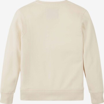 TOM TAILOR Sweatshirt in Beige