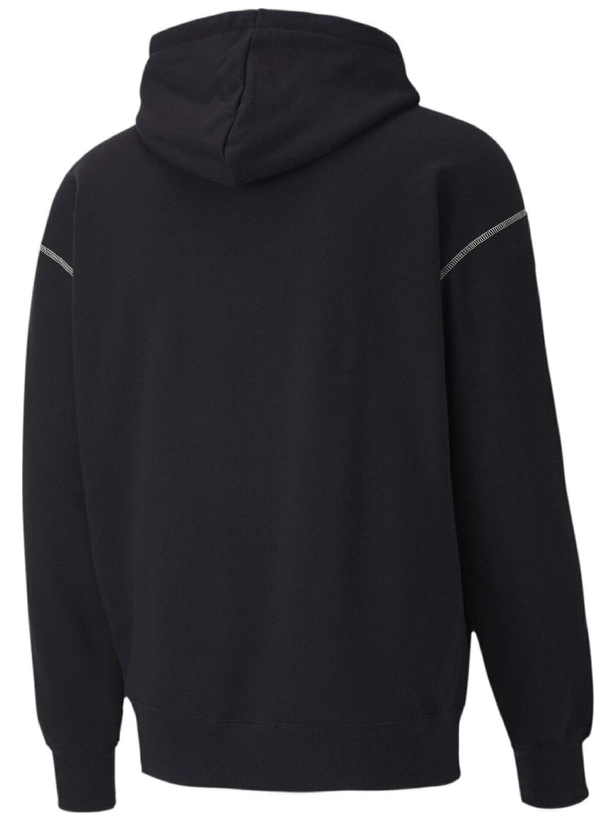 Giacca di felpa 'Puma Recheck Pack Graphic Hoodie' di PUMA in nero