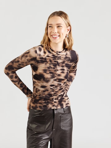 GUESS by Marciano Shirts 'Ezme' i brun: forside