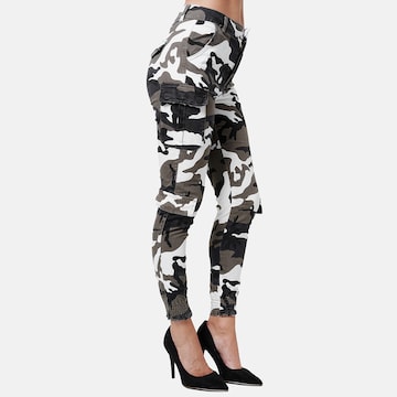 Elara Skinny Cargobroek in Groen