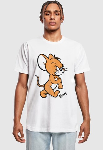Maglietta 'Tom & Jerry - Angry Mouse' di ABSOLUTE CULT in beige: frontale