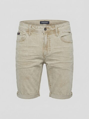 KOROSHI - regular Vaquero en beige