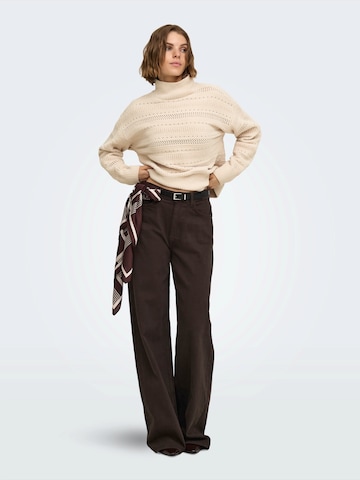 ONLY Pullover 'ONLGLOBE' i beige