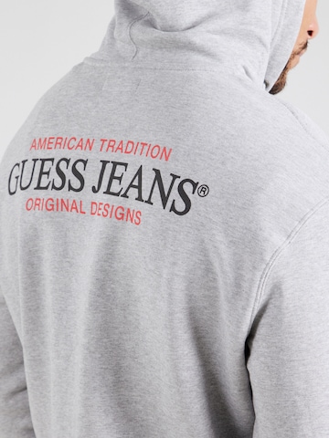 GUESS JEANS Ζακέτα φούτερ σε γκρι