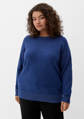 TRIANGLE Sweater in Blue: front