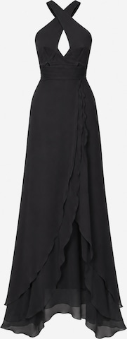 Rochie 'Tiara' de la Anse Victorin pe negru: față