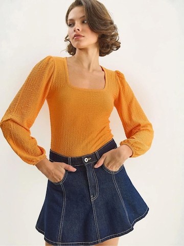 Chemisier Bianco Lucci en orange