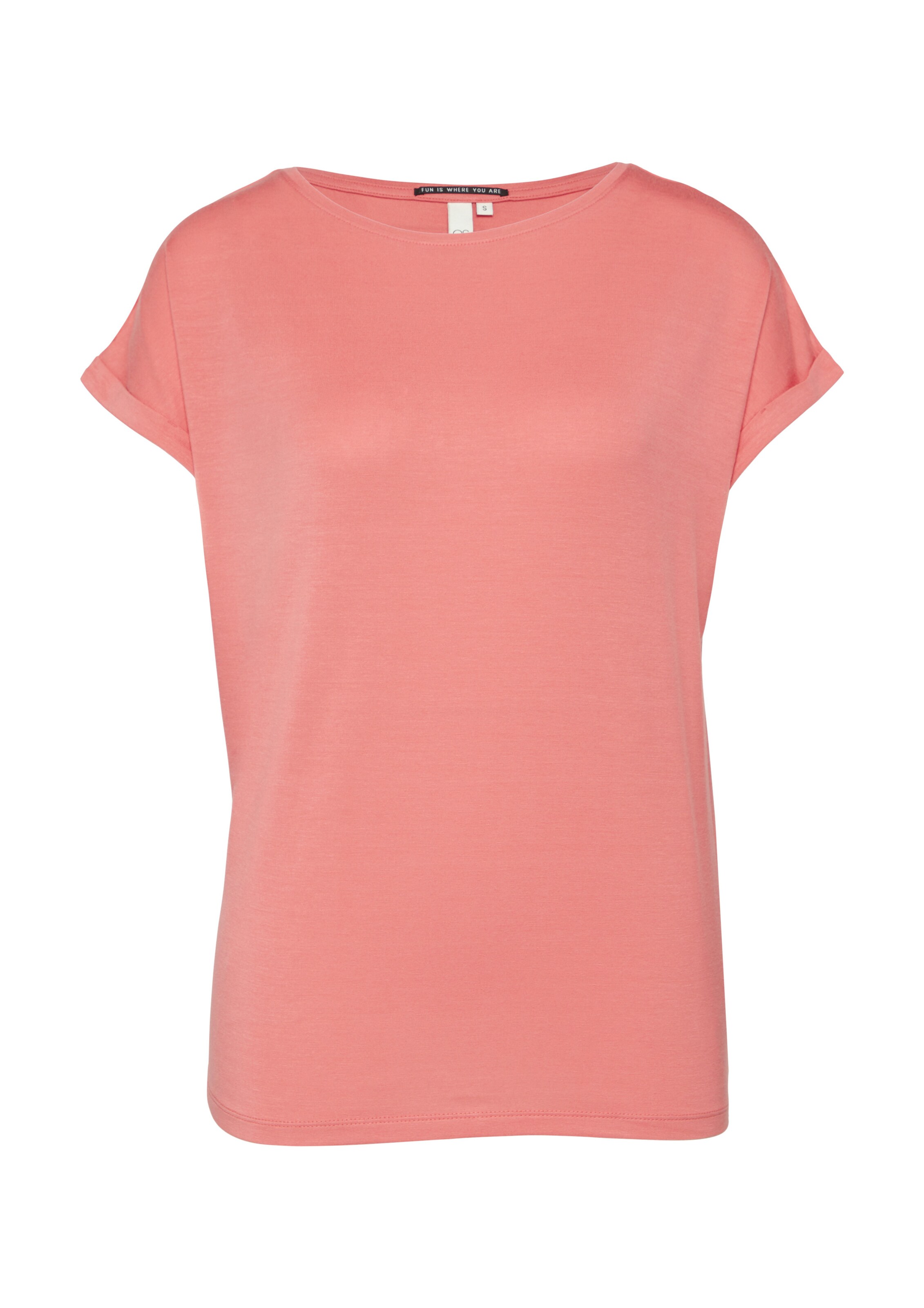 QS T-Shirt in Orange: Vorderseite