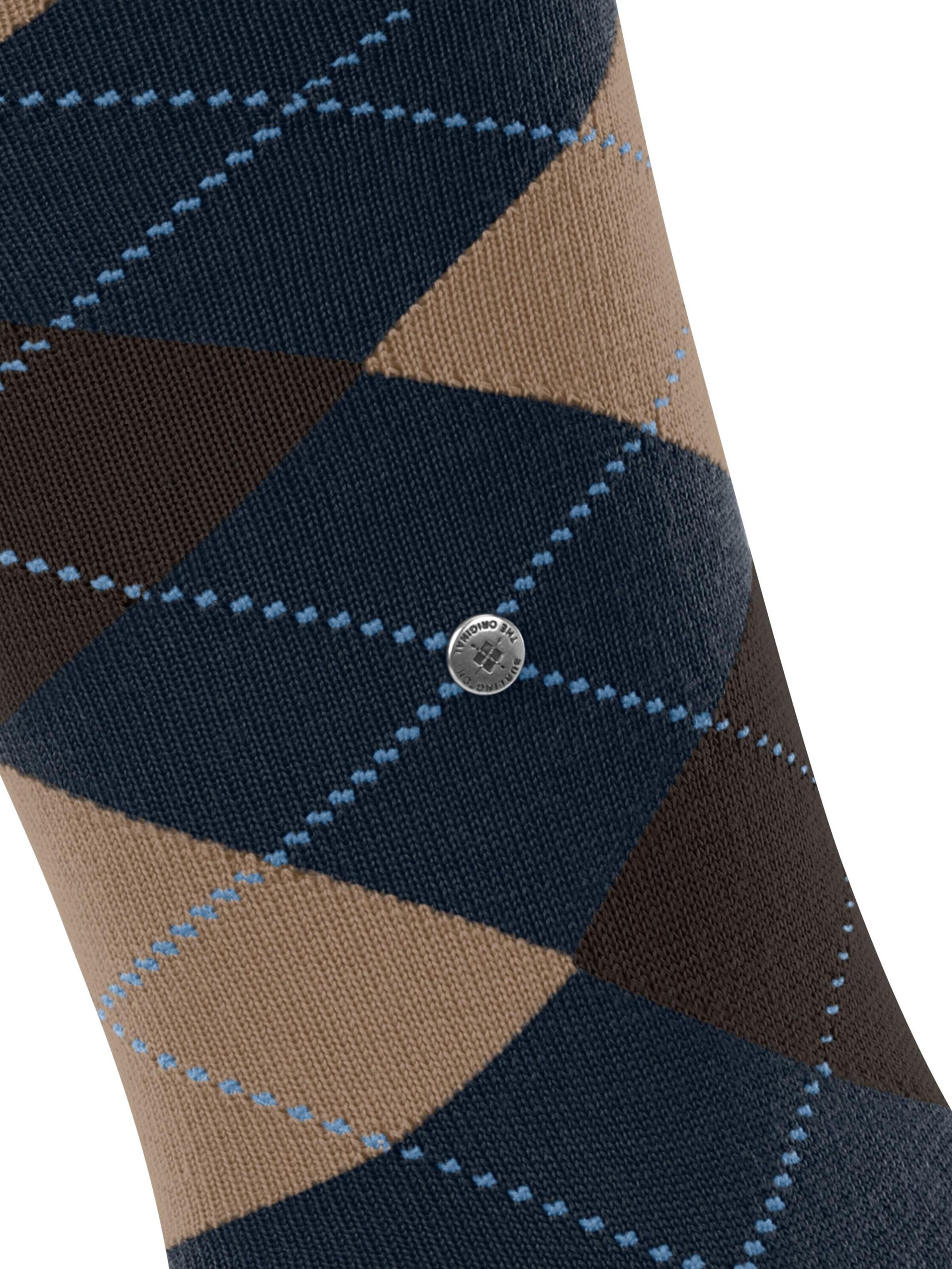 BURLINGTON Knee High Socks 'Edinburgh' in Blue